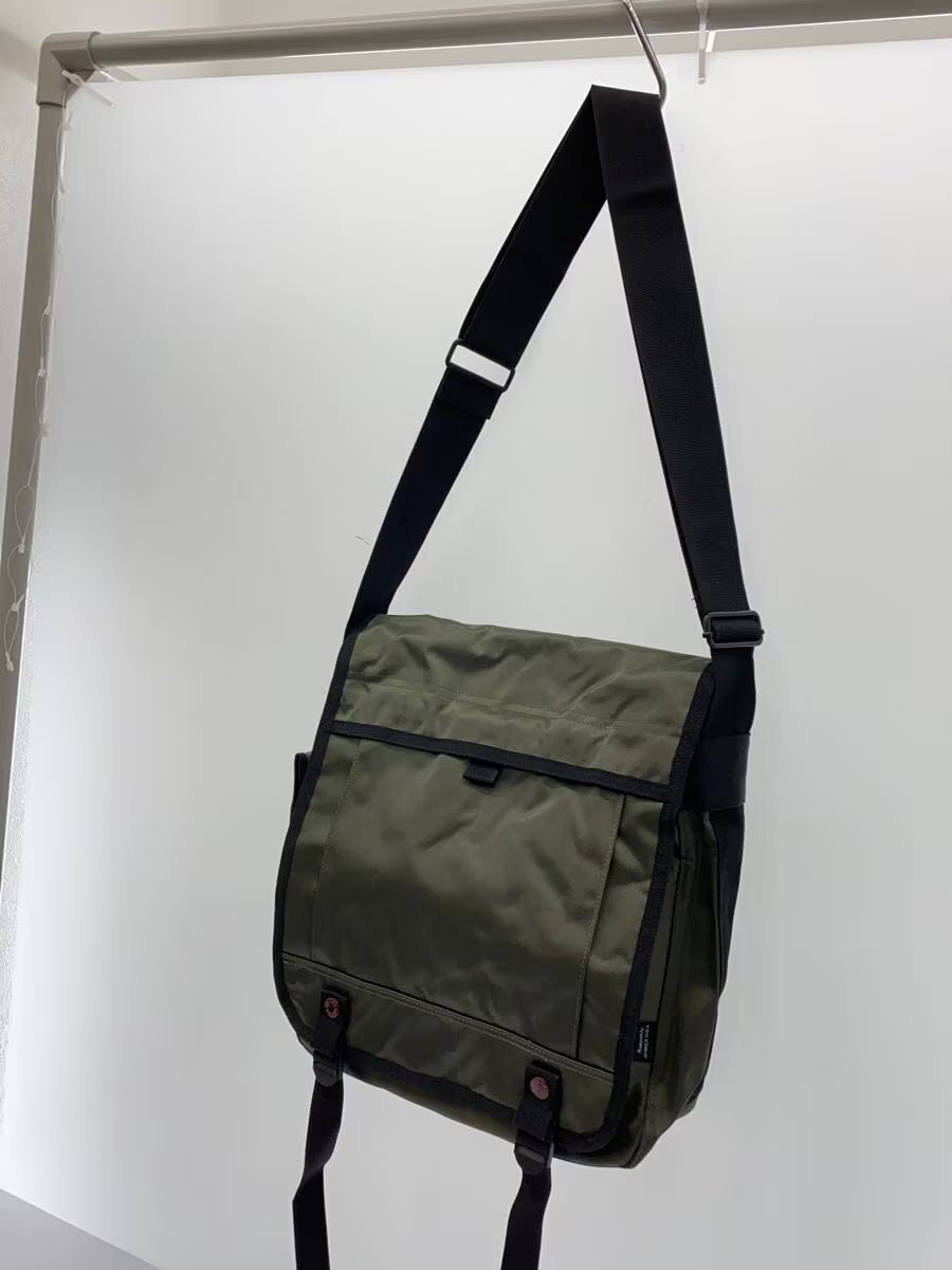 AVIREX Square Messenger Shoulder Bag, Nylon, Khaki (KHK), Plain, 203