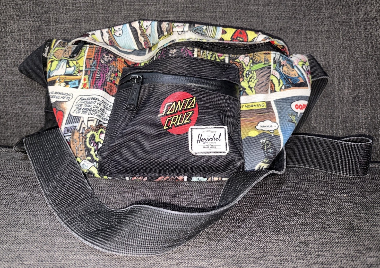 Herschel Supply Co. x Santa Cruz Waist Bag Fanny Pack Comic Graphic Print