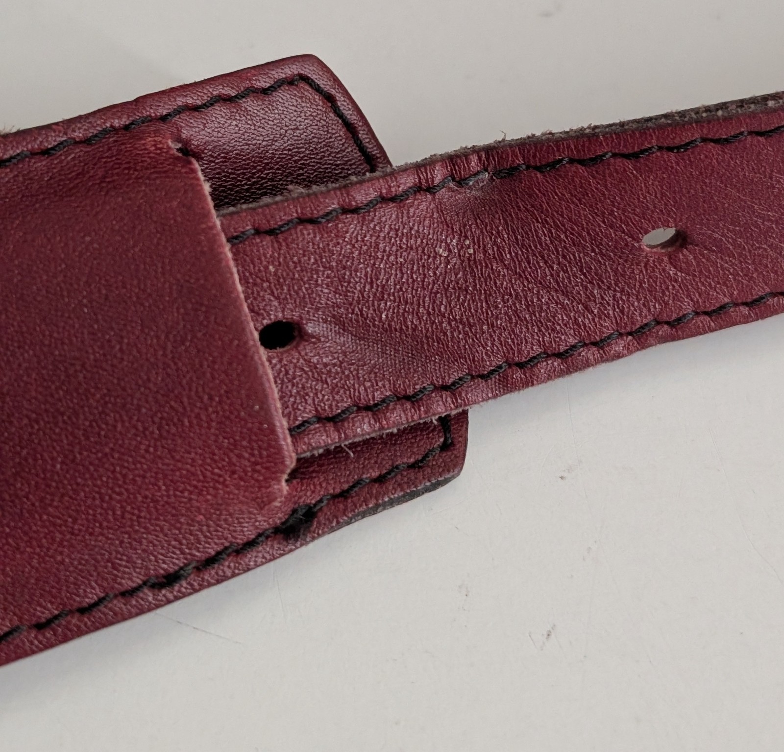 Vintage Schlesinger briefcase bag crossbody leather oxblood burgundy *READ*