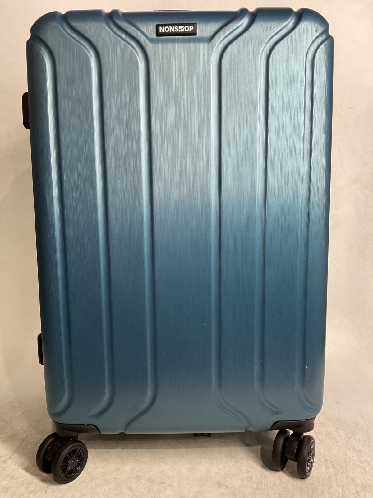 NONSTOP NEW YORK Luggage Expandable Spinner Wheels Teal Medium U5