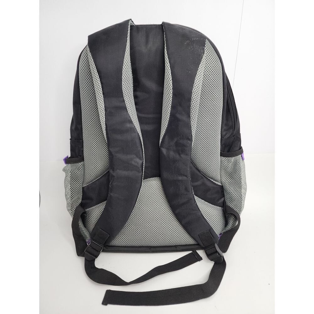 Microsoft Backpack Laptop Bag Zipper Pockets Purple Black