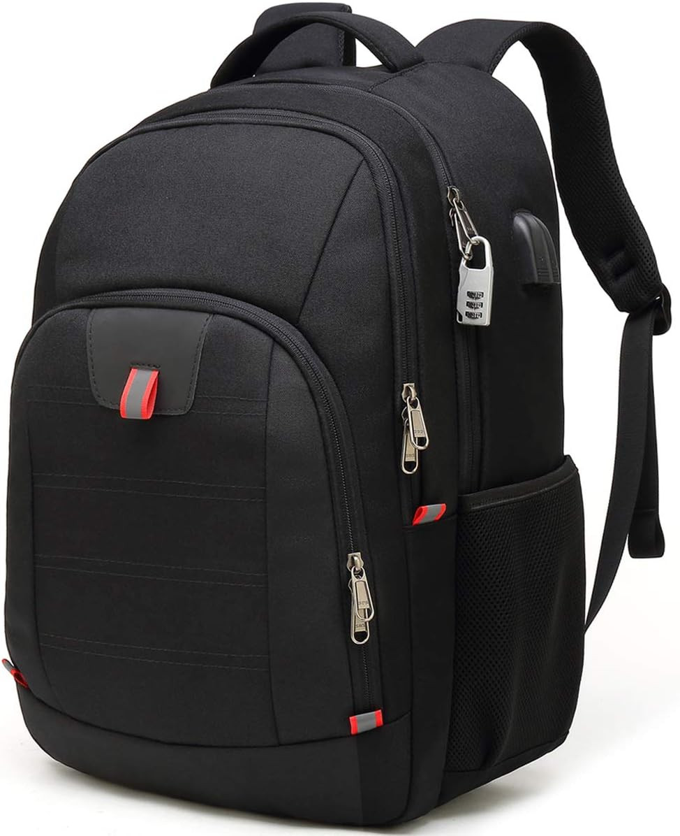 17″ Laptop Backpack Anti Theft USB Charging Travel Business School Bag