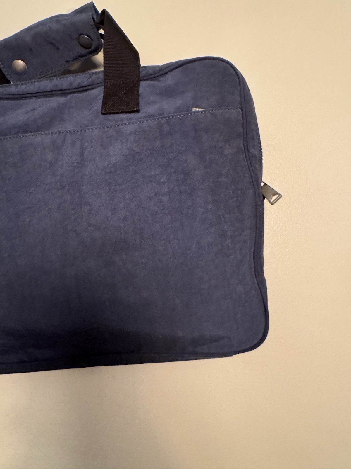 OG Washed Nylon Jack Spade Laptop Light Weight Brief Case Navy Blue With Strap