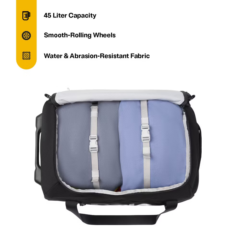 45L RTIC Outdoors Road Trip Structured Collapsible Duffle Bag Rolling Medium –