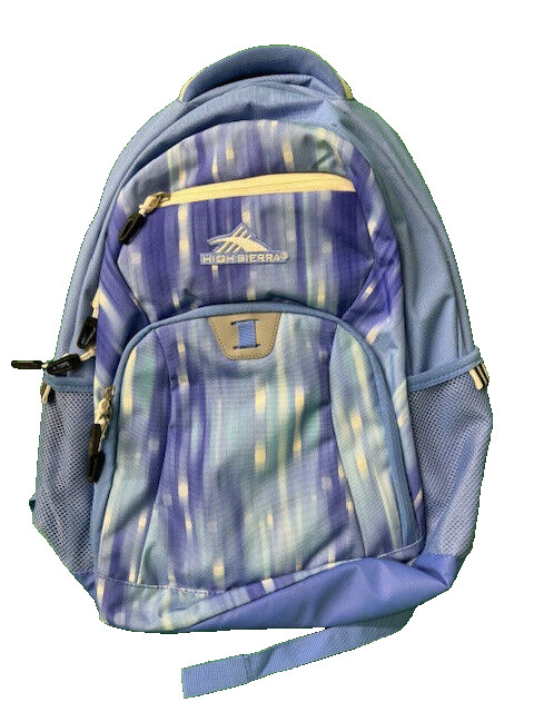 High Sierra Backpack Padded LAP TOP POUCH 4 ZIPPER 2MESH SIDE POCKET NWD