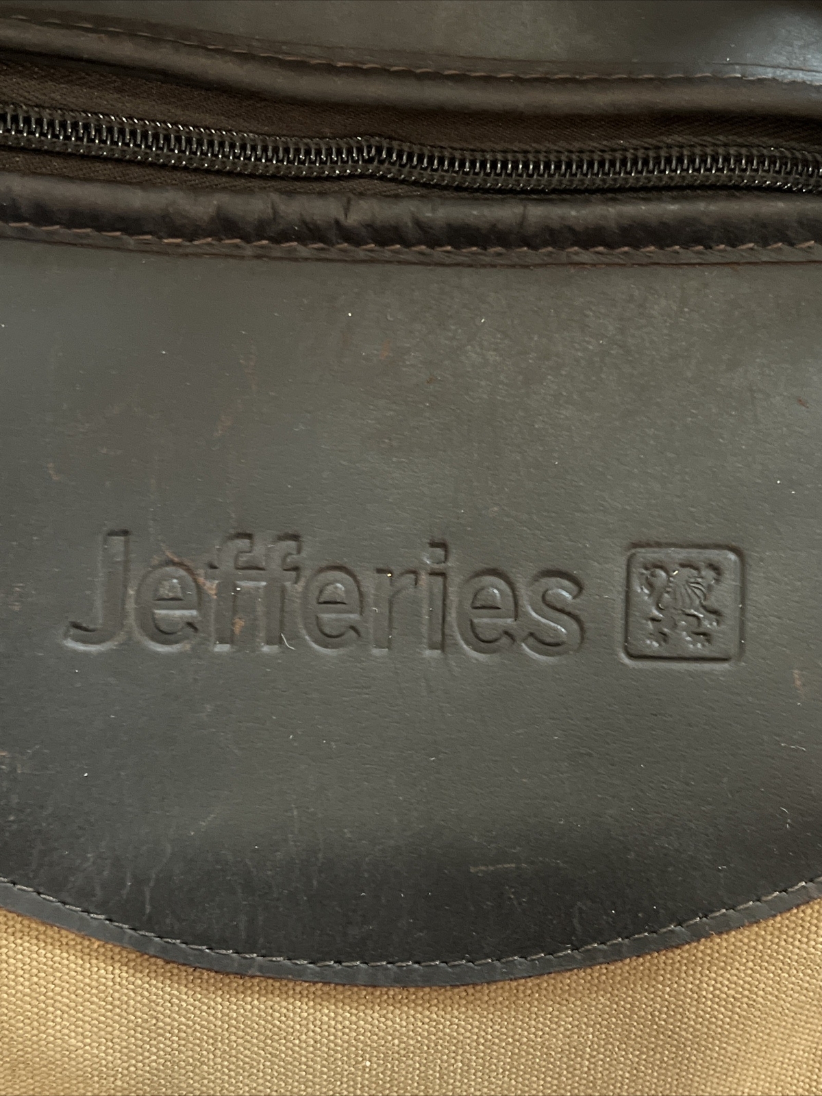 Canyon Outback Jeffries Leather Canvas Duffle Bag 21x12x9