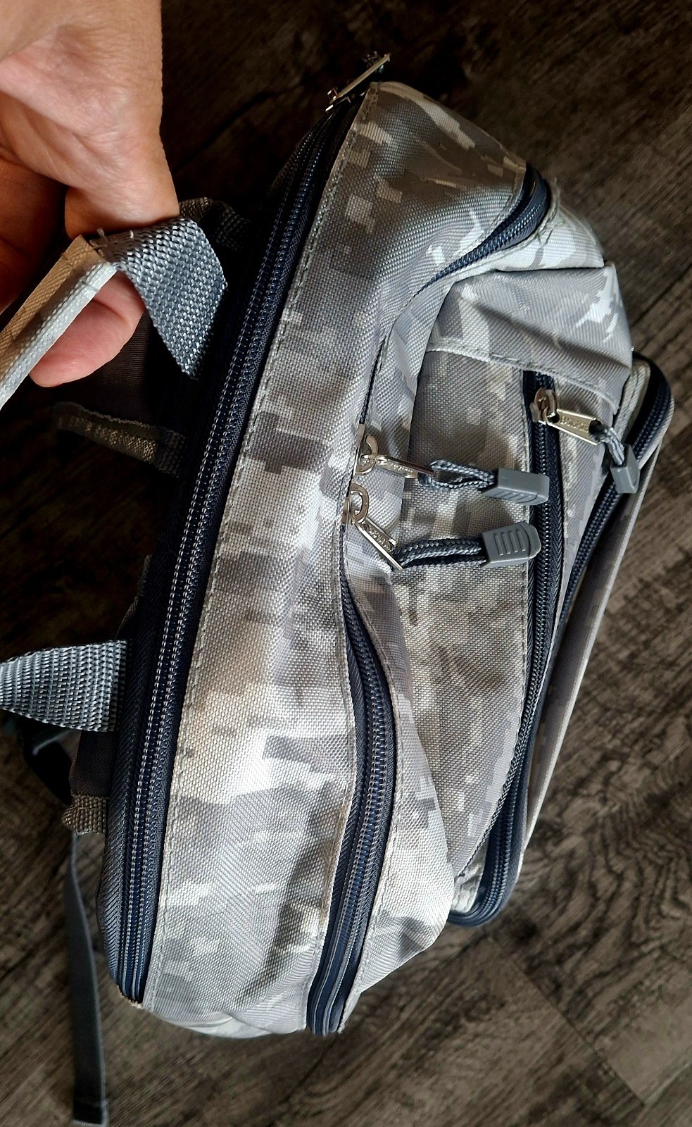 Eastsport Basic tech Backpack in Grey/ Camo. Brand New