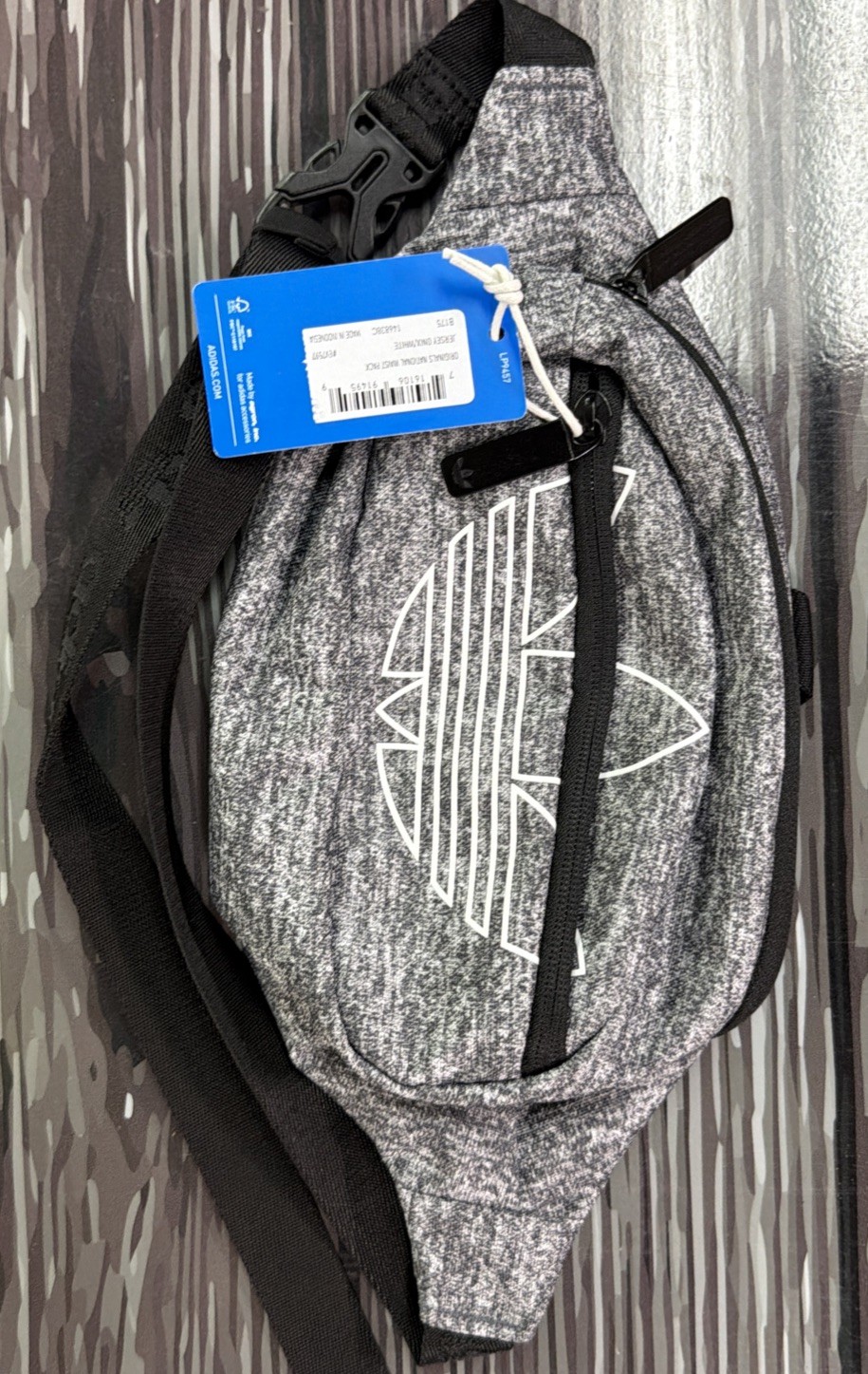 Adidas Unisex Jersey Onyx/White Originals National Waist Bag Fanny Pack Bag