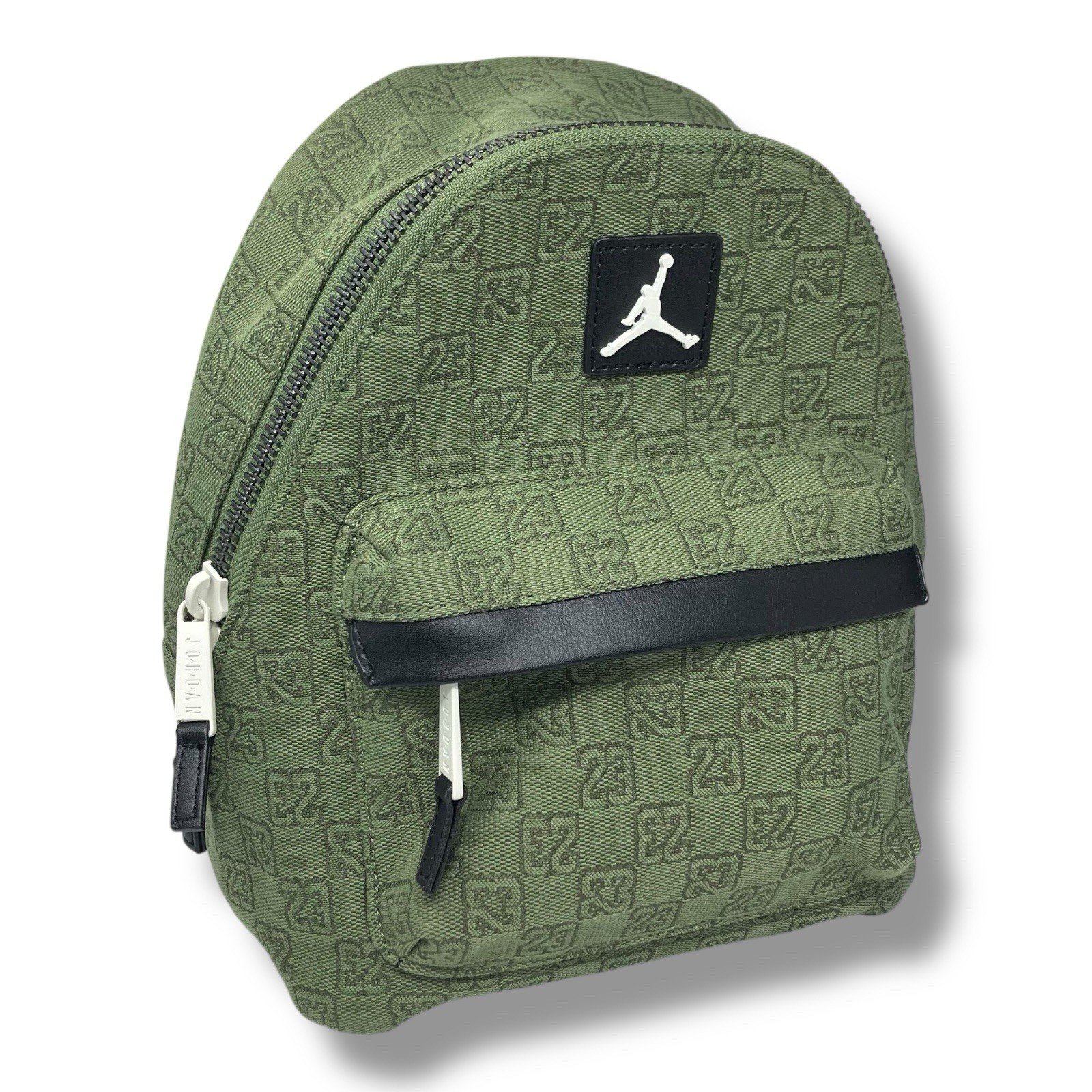 Jordan Backpack Adult Green Mini Nike Monogram Logo Jacquard School 8L 7A0761