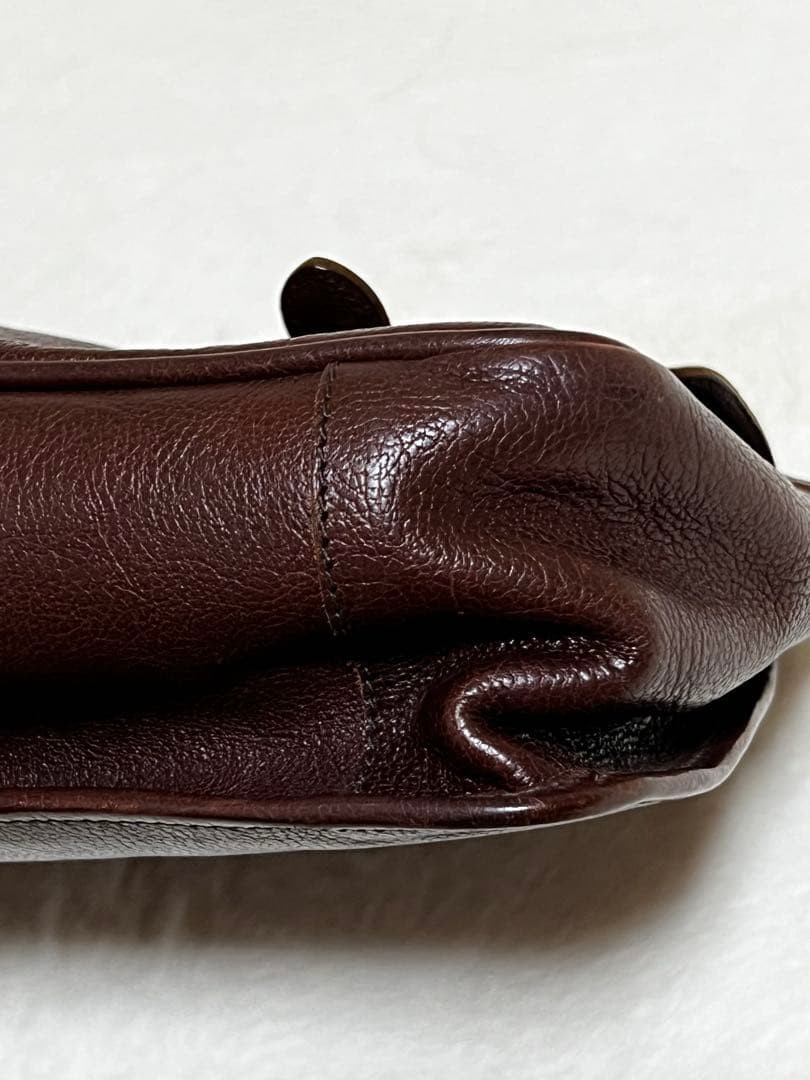 ILBISONTE Second Bag Clutch Leather 34cm x 21cm Pre-owned Rare Design