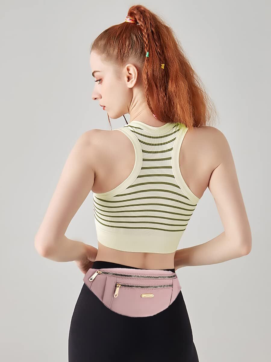1/2 Pcs Women Fanny Pack Waist Pack,Fashion Waist Bag for Travel Sports Running