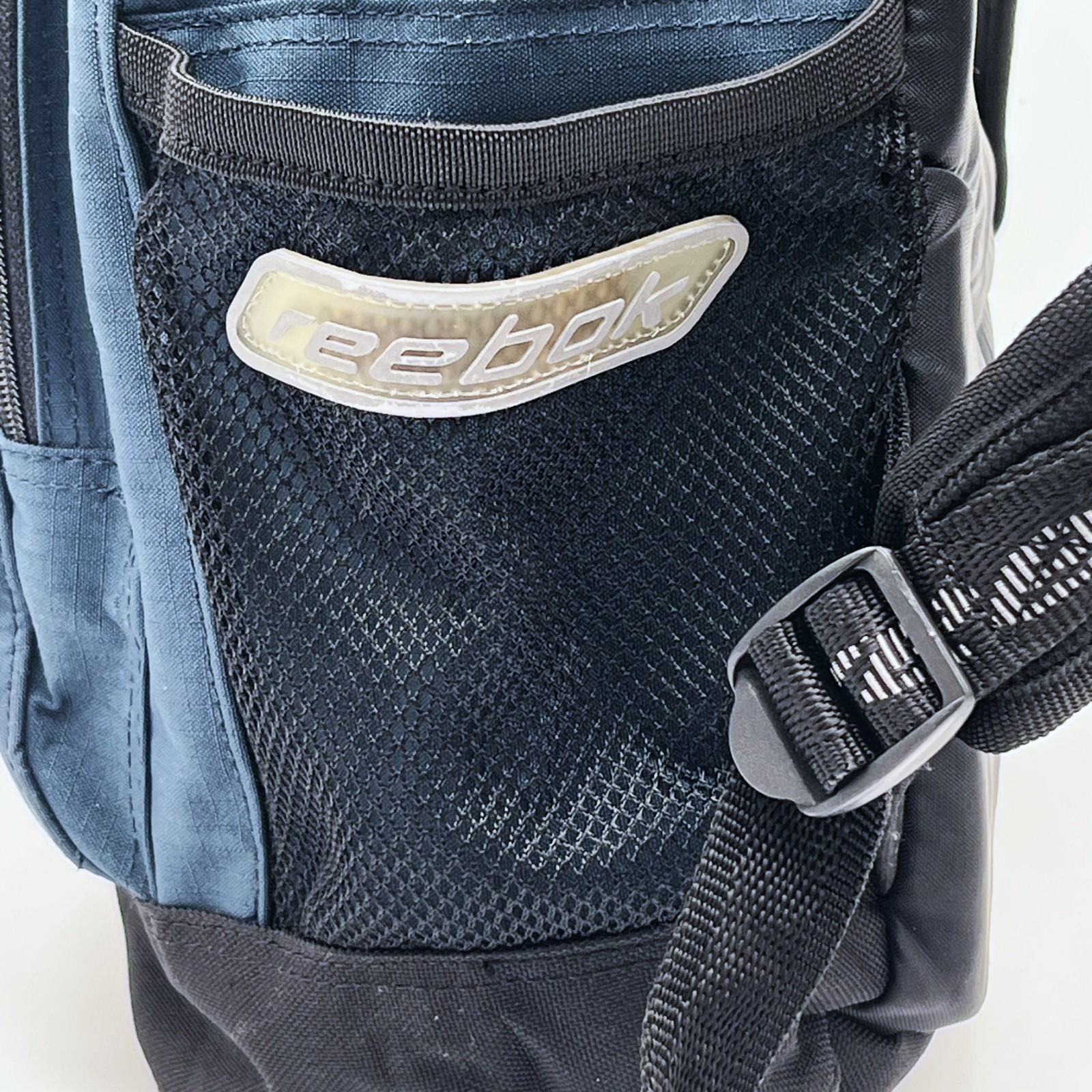 Reebok Backpack Blue Black Laptop School Travel Gym DayBag Multi Pocket Gorpcore