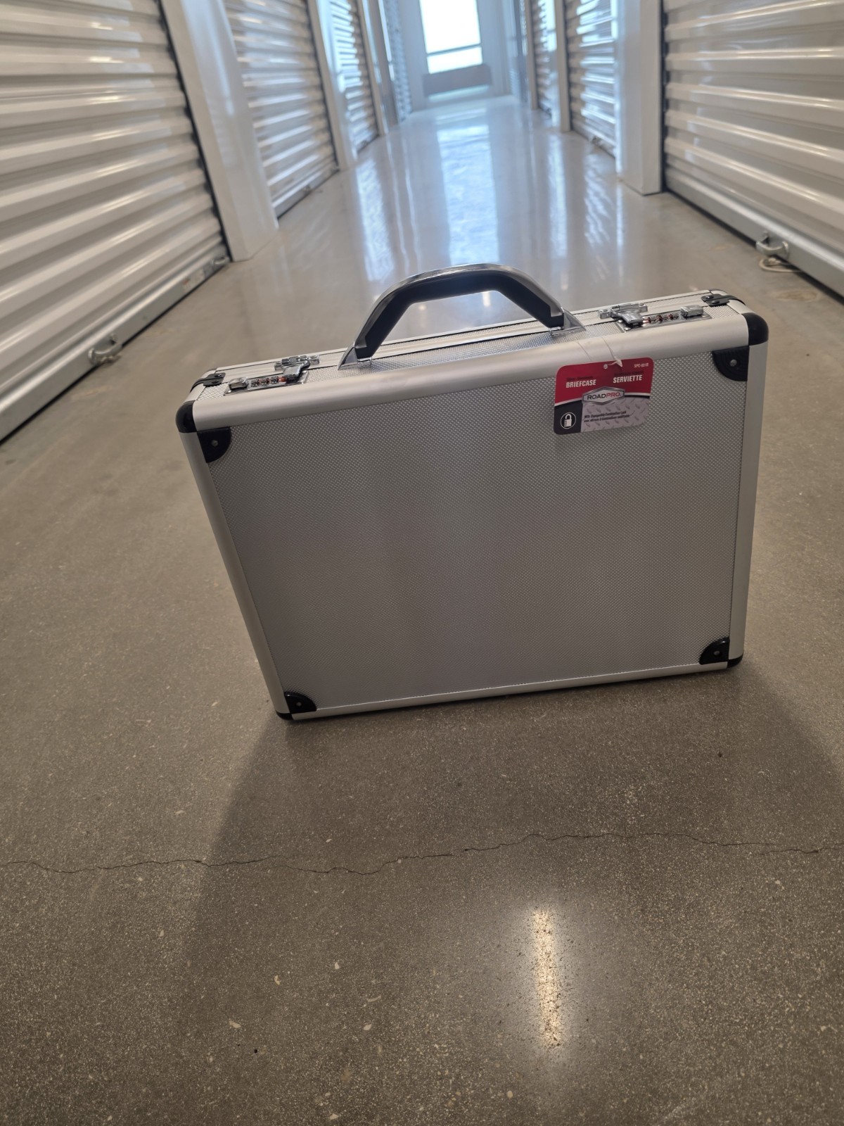 RoadPro Silver Locking Briefcase/Document Case Combination Lock Top Handle