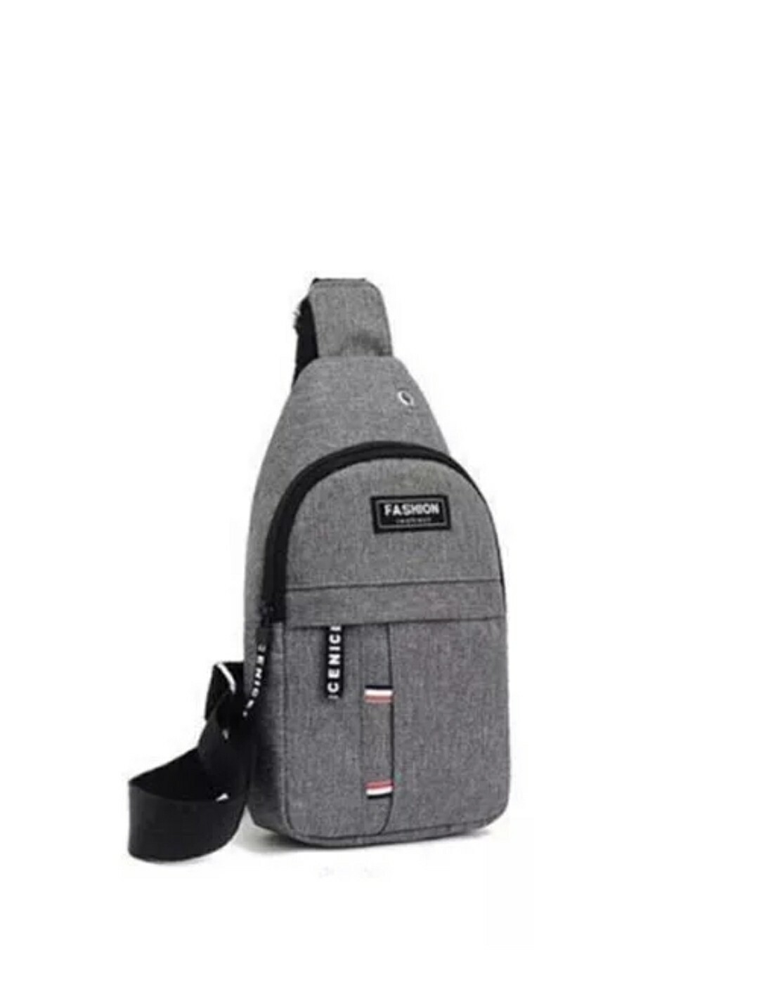Men’s Crossbody Chest Bag Oxford Cloth Fashionable Multi-Pu Grey