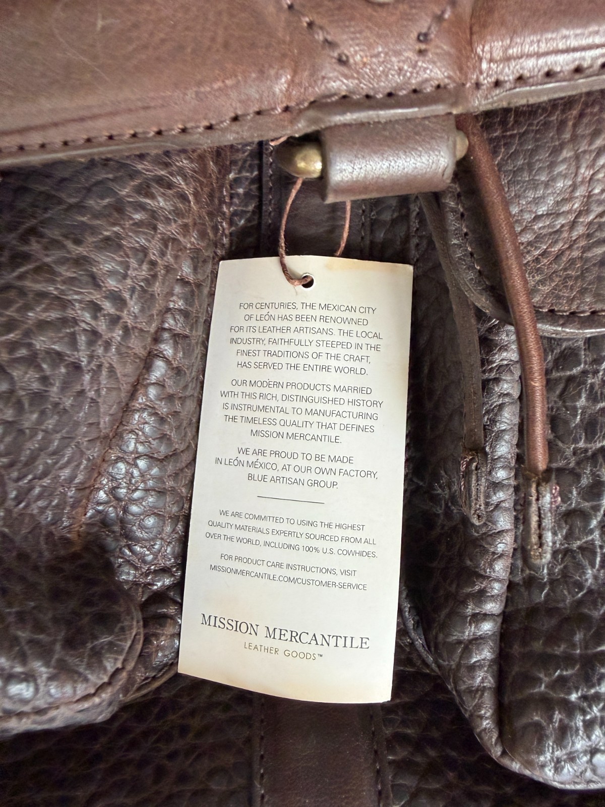 Mission Mercantile Theodore Leather Backpack – NEW