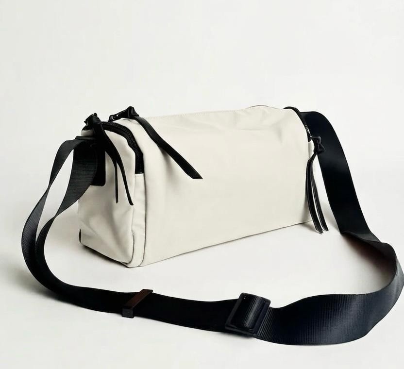 Men’s Off White Crossbody Shoulder Bag Waterproof Messenger Travel Sling Bag