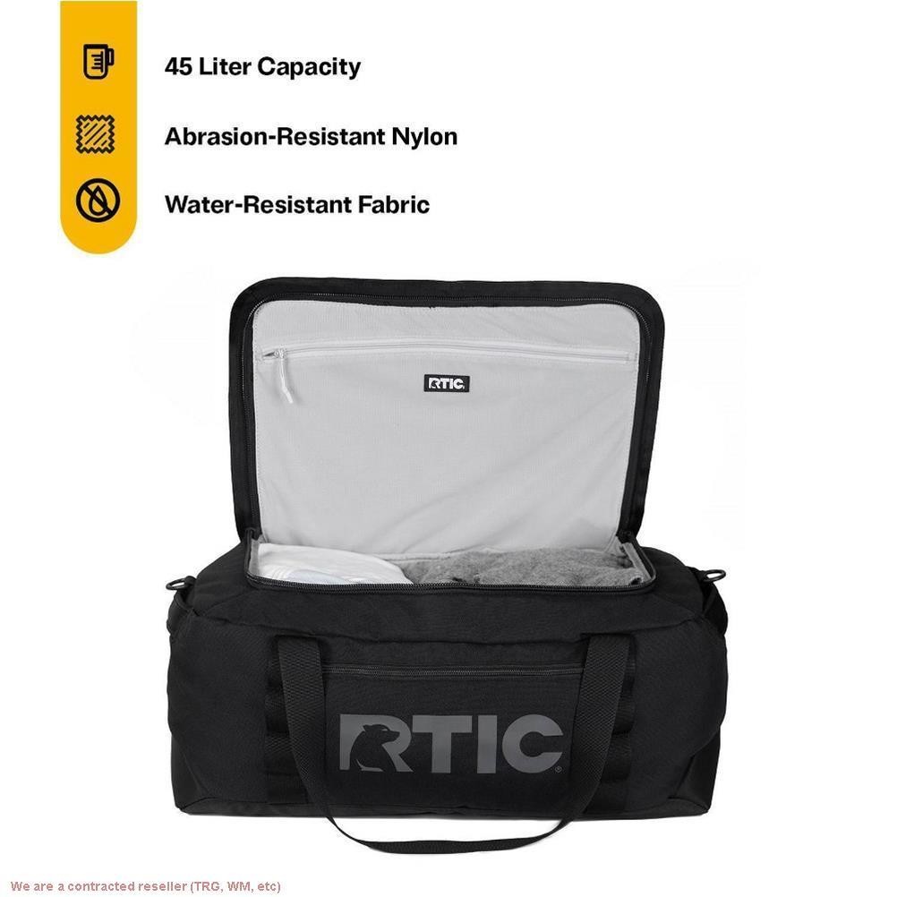 45L RTIC Outdoors Road Trip Structured Collapsible Duffle Bag Medium – Black