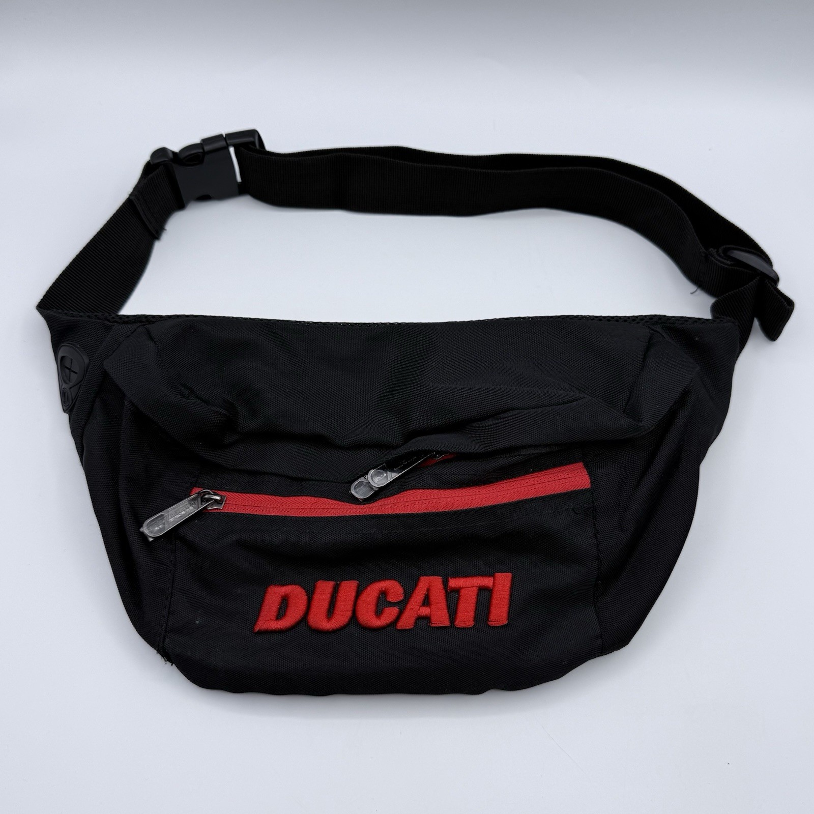 Ducati Waist Bag Red/Black Fanny Pack • Vintage Official Product • Reflective