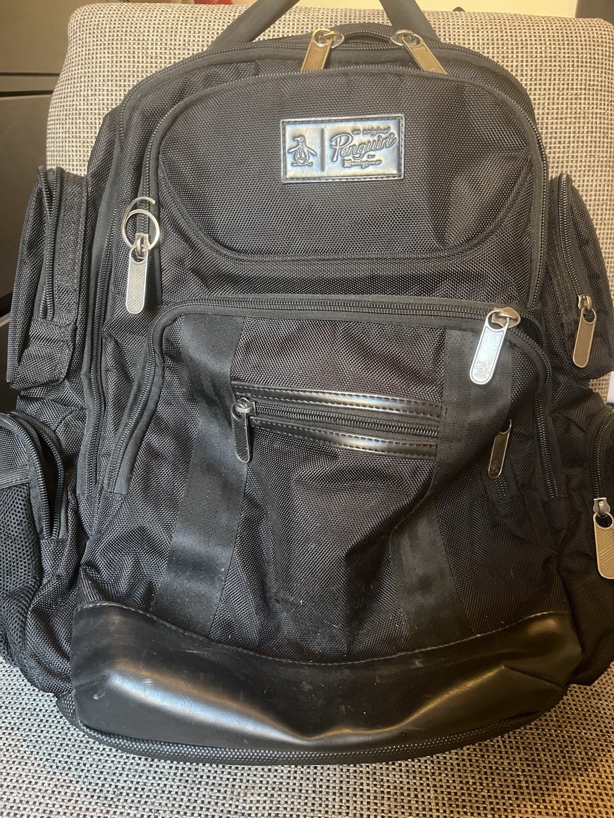 Black Original Penguin Munsingwear Backpack