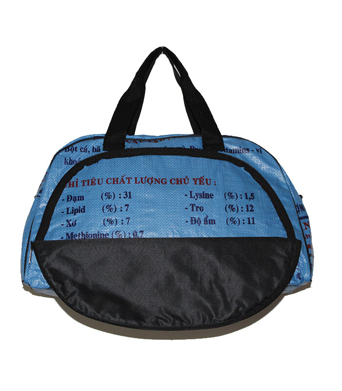 Recycled Fish Feed Deluxe Cabin Size Travel Bag Fair Trade from Cambodia