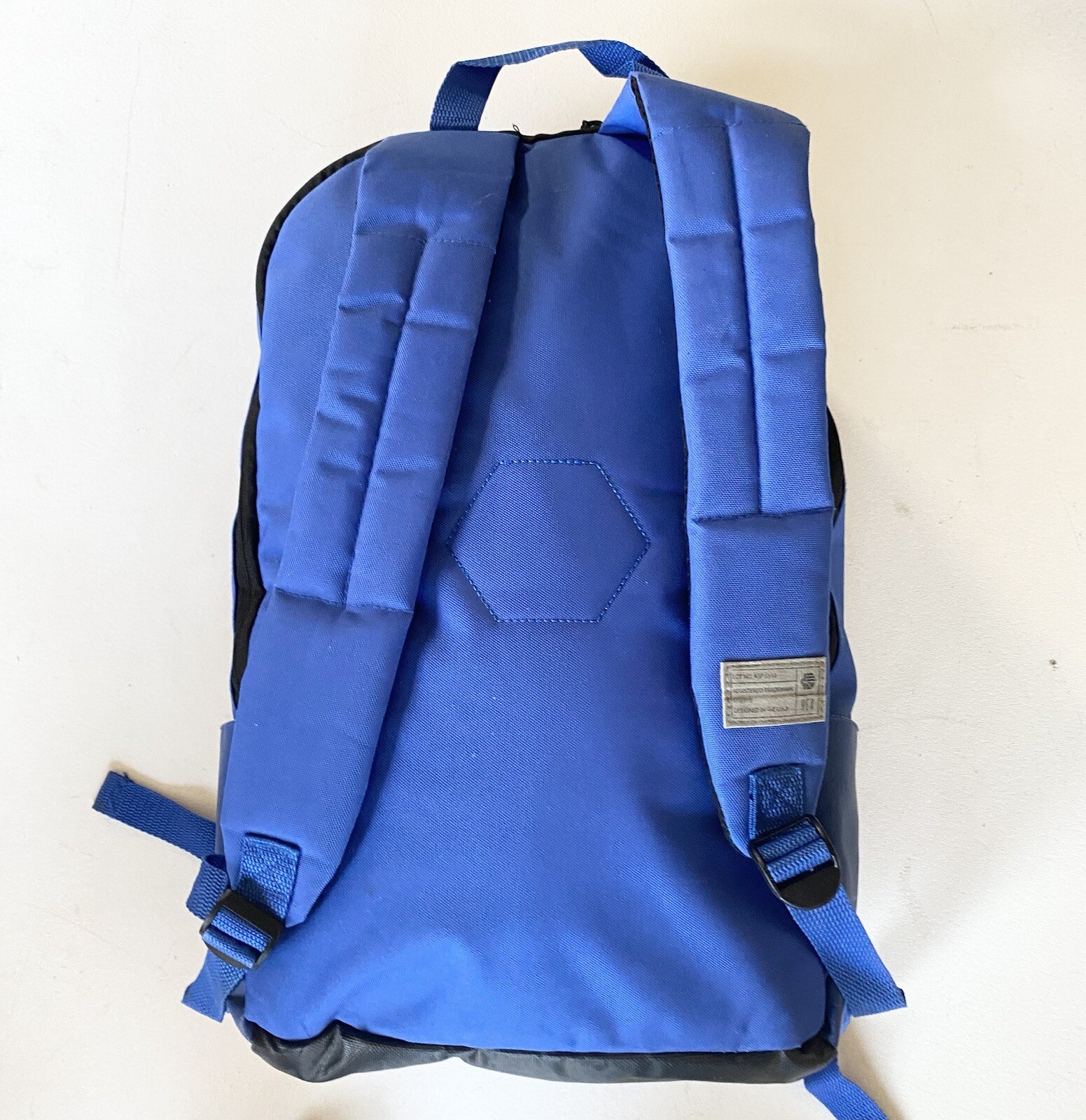 HEX Blue Backpack Adjustable Straps Two Pocket
