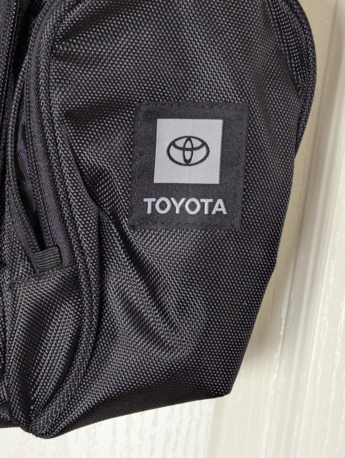 Sling Backpack Black 4 Pockets Padded Strap Nylon Adjustable Strap