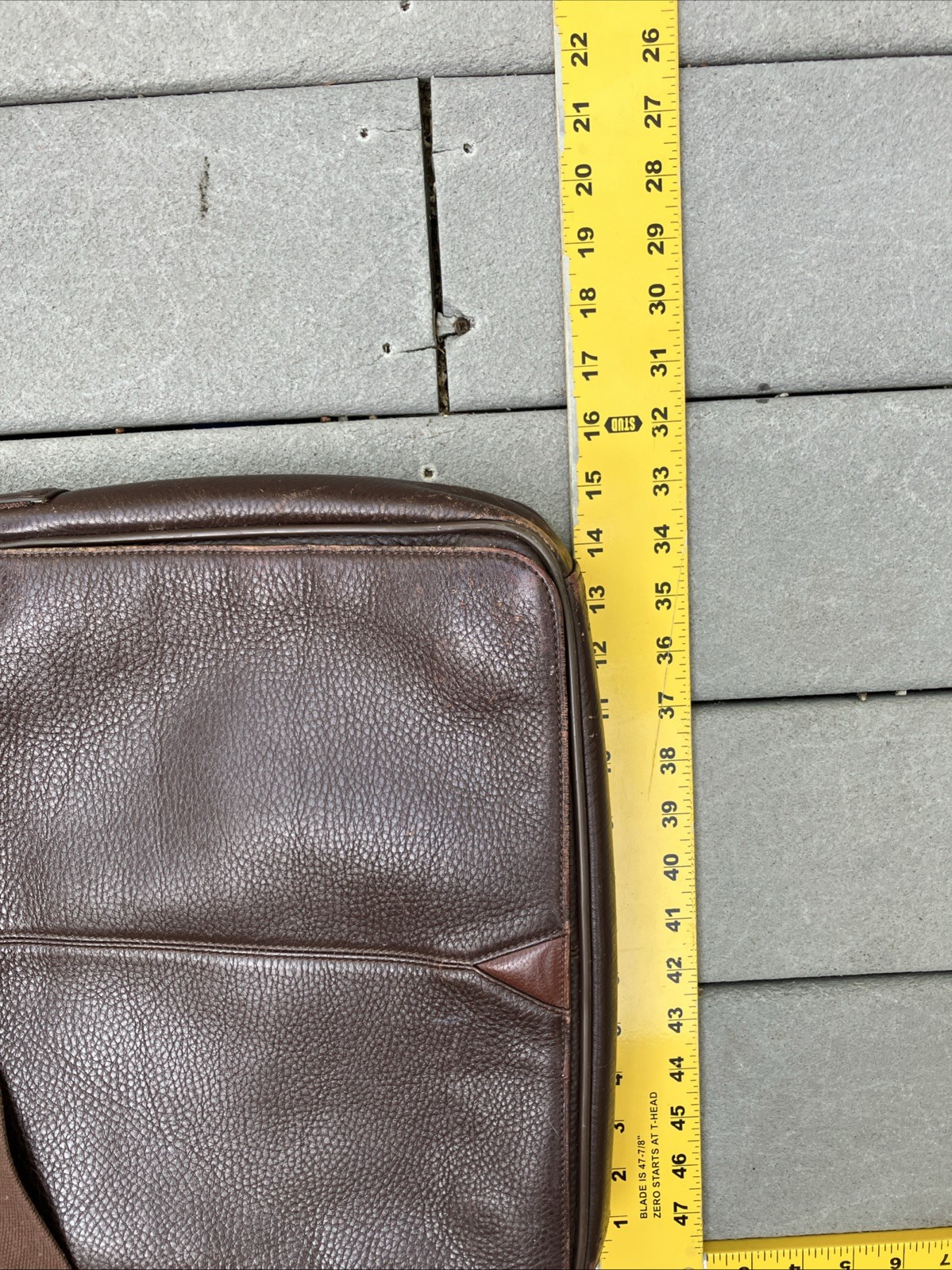 Johnston & Murphy Brown Leather Messenger Bag