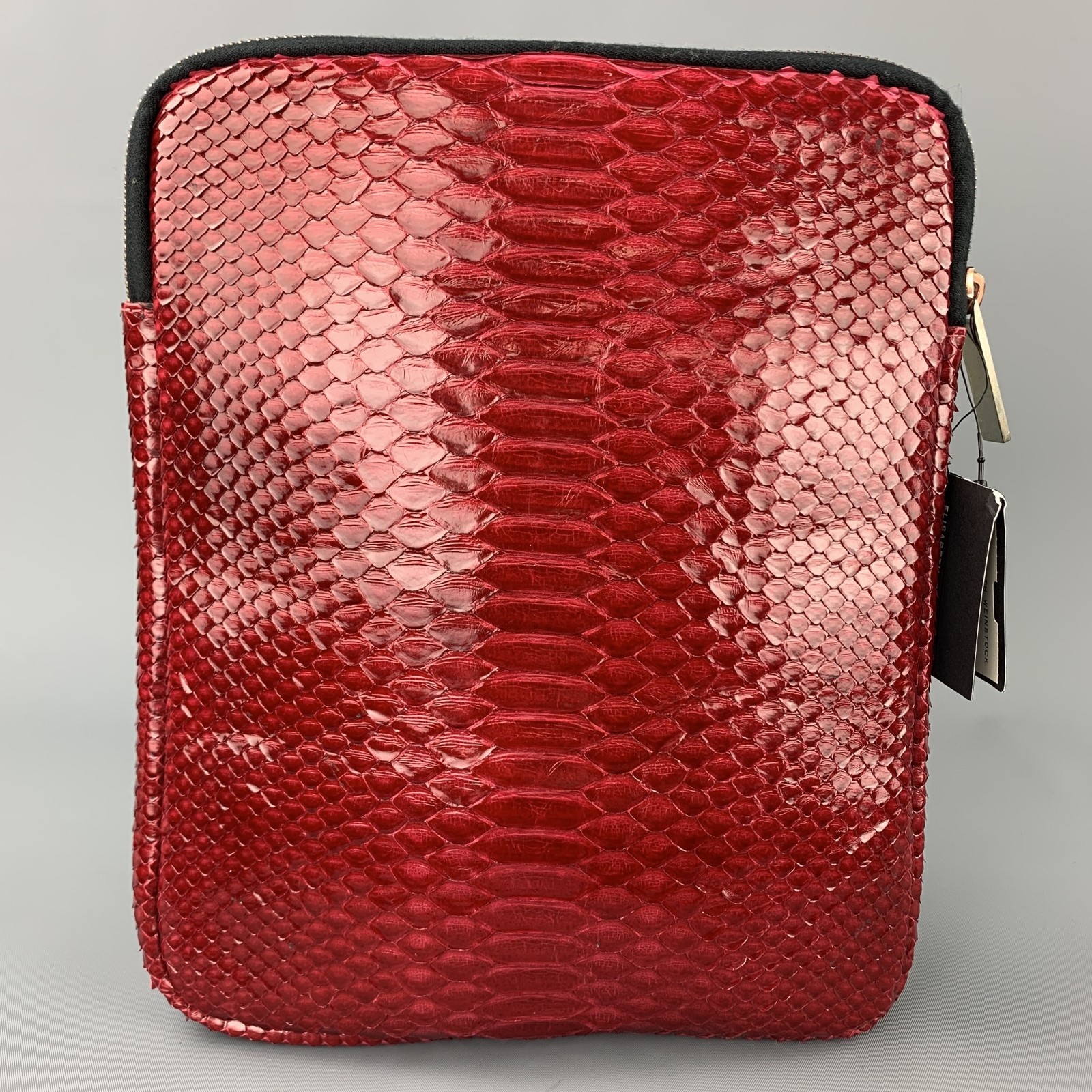 ELISABETH WEINSTOCK Nottingham Red Snake Skin iPad Case