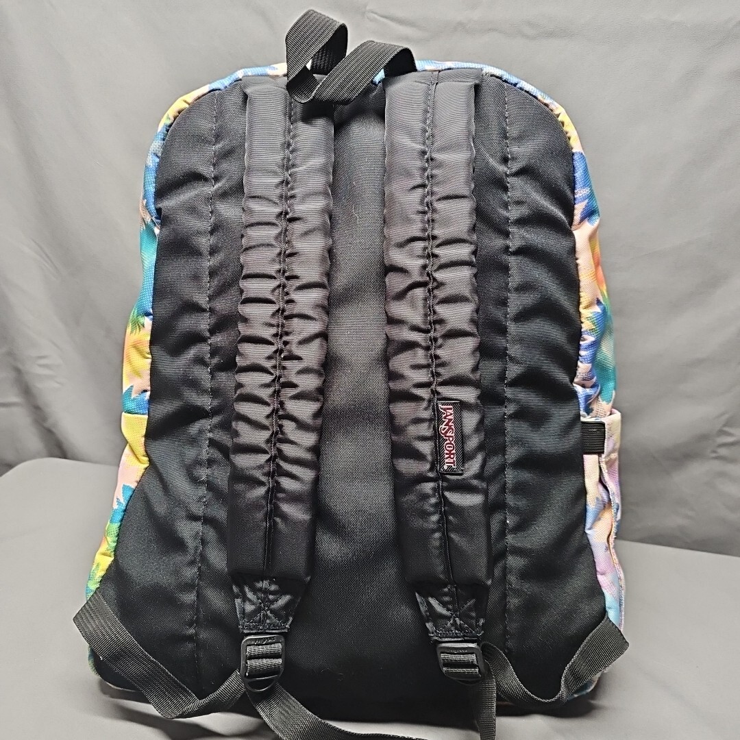 Backpack – JanSport Superbreak – Black & Floral, Pink, Blue, Yellow Daisy Pastel