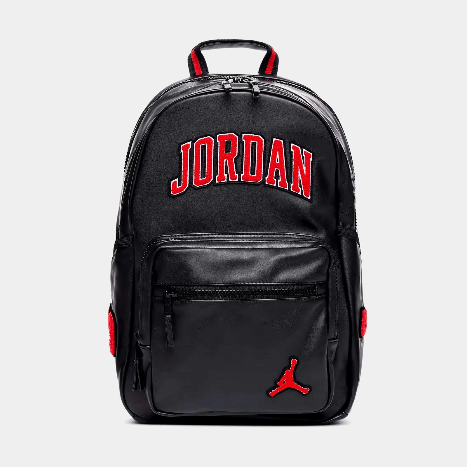 $80 Nike Air Jordan Sport Varsity BOROUGHS Faux Leather Chenille Backpack 20L