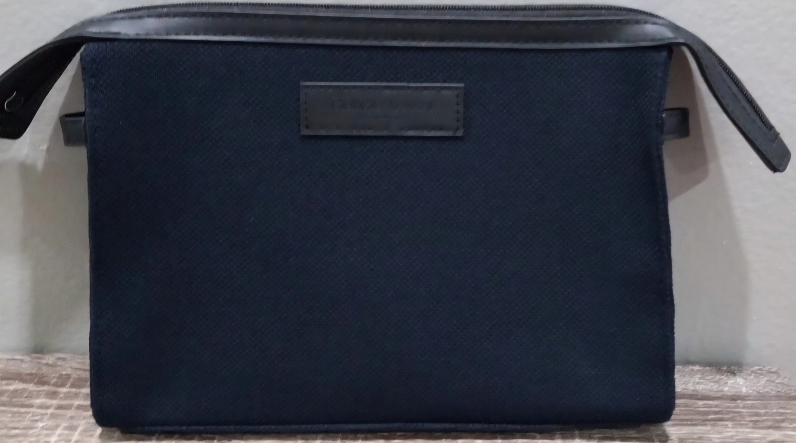 GIORGIO ARMANI FRAGRANCES BLUE TRAVEL SIZE BAG MENS ELEGANT FLAT POUCH NEW 9″X6″