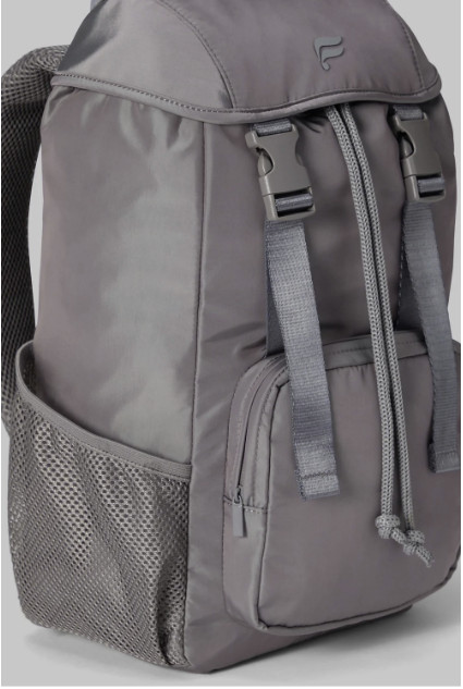 Fabletics The Cargo Backpack Gunmetal Grey Shine Unisex One Size NWT