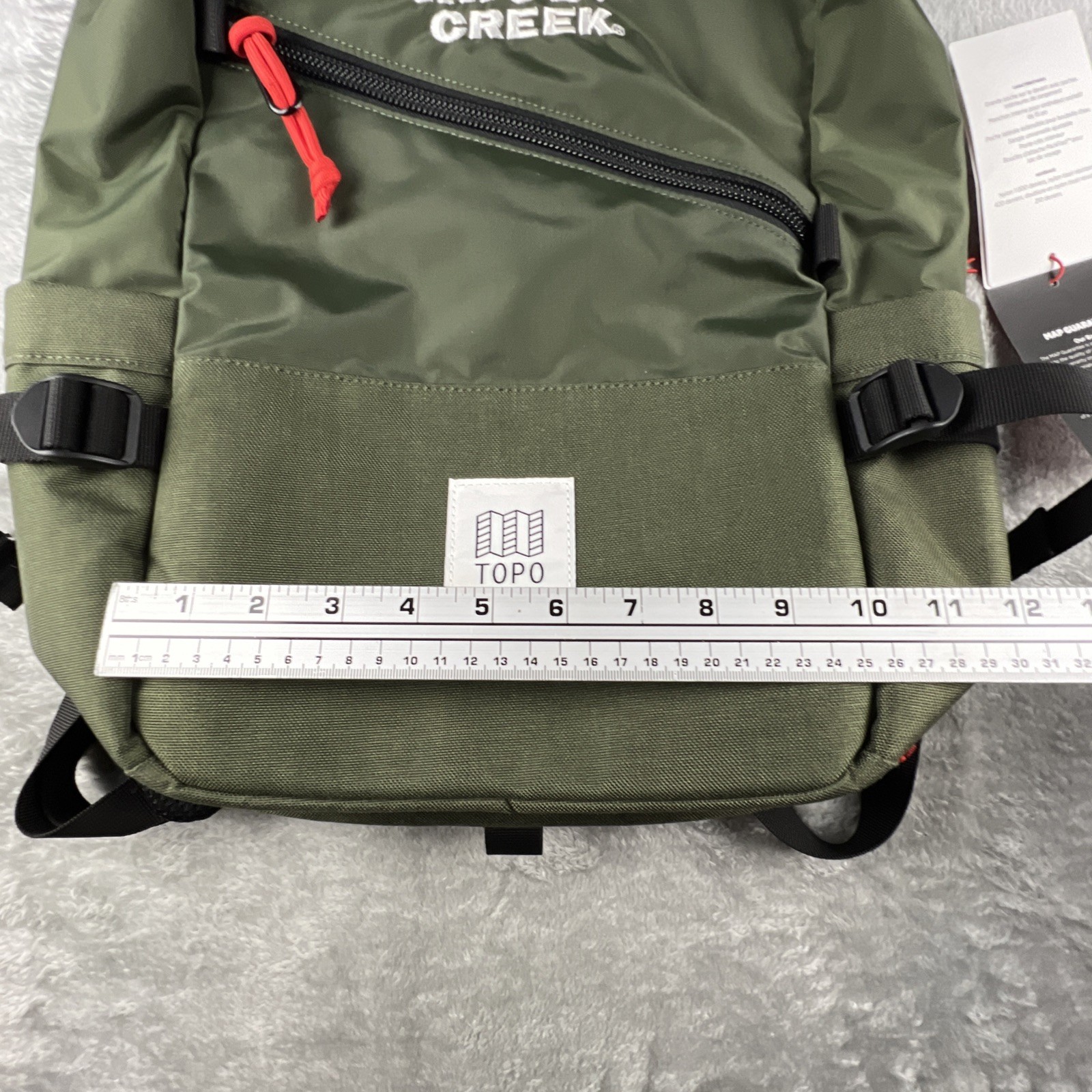 Topo Designs Standard Pack Backpack Olive Green Knob Creek Logo Laptop 22L NWT