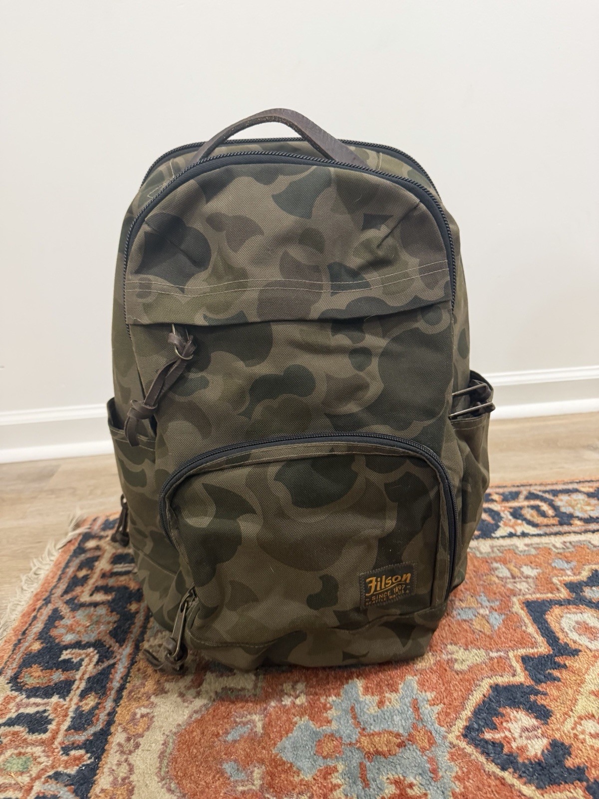 Filson Dryden Backpack Dark Shrub Camo Cordura Very Good Condition