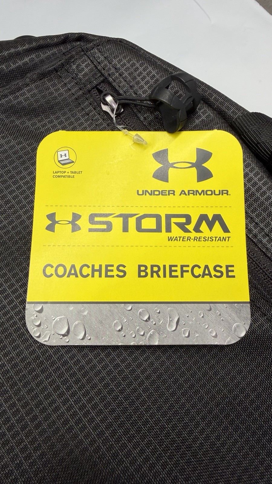 Under Armour Storm Coaches Briefcase NWT Water Resistant Black 13x18x7