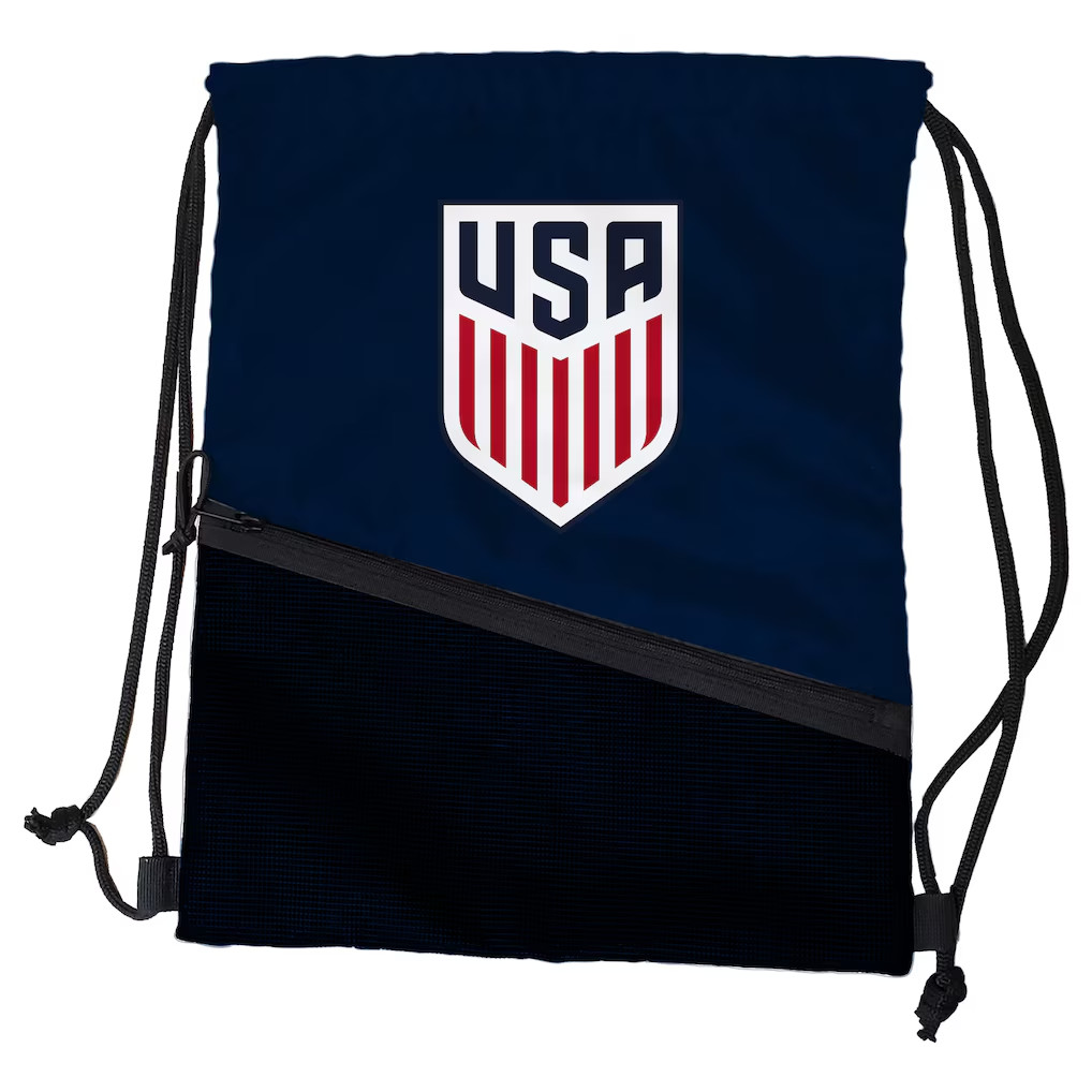 Brand New Original USMNT Tilt Drawstring Backpack With Zipper Front – Team USA