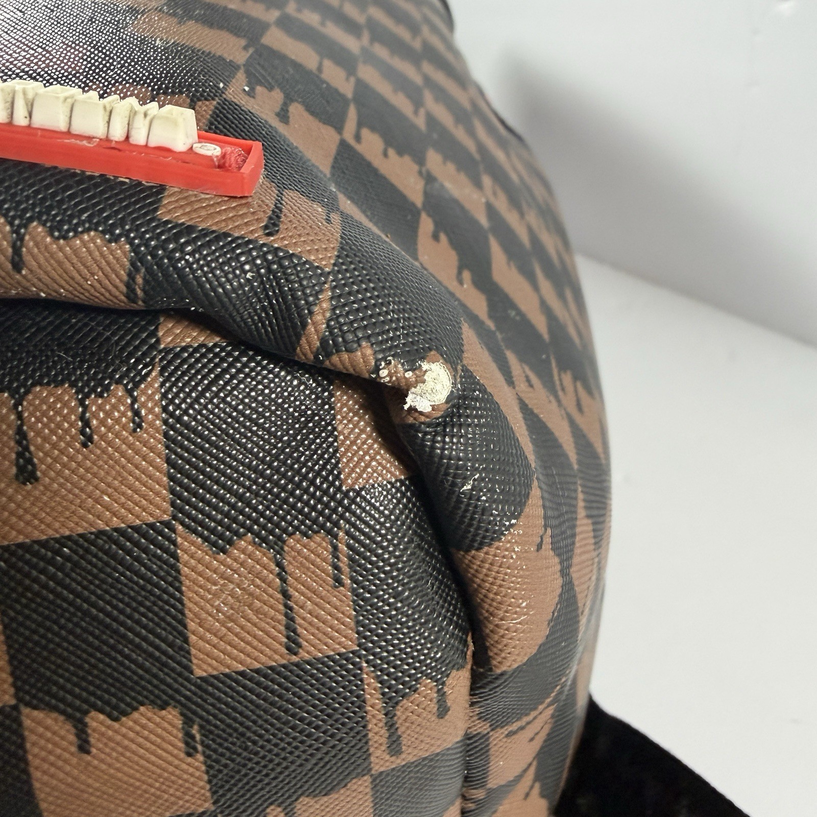 Sprayground Eyed Brown Backpack Limited Edition Urban Streetwear Alternative Art
