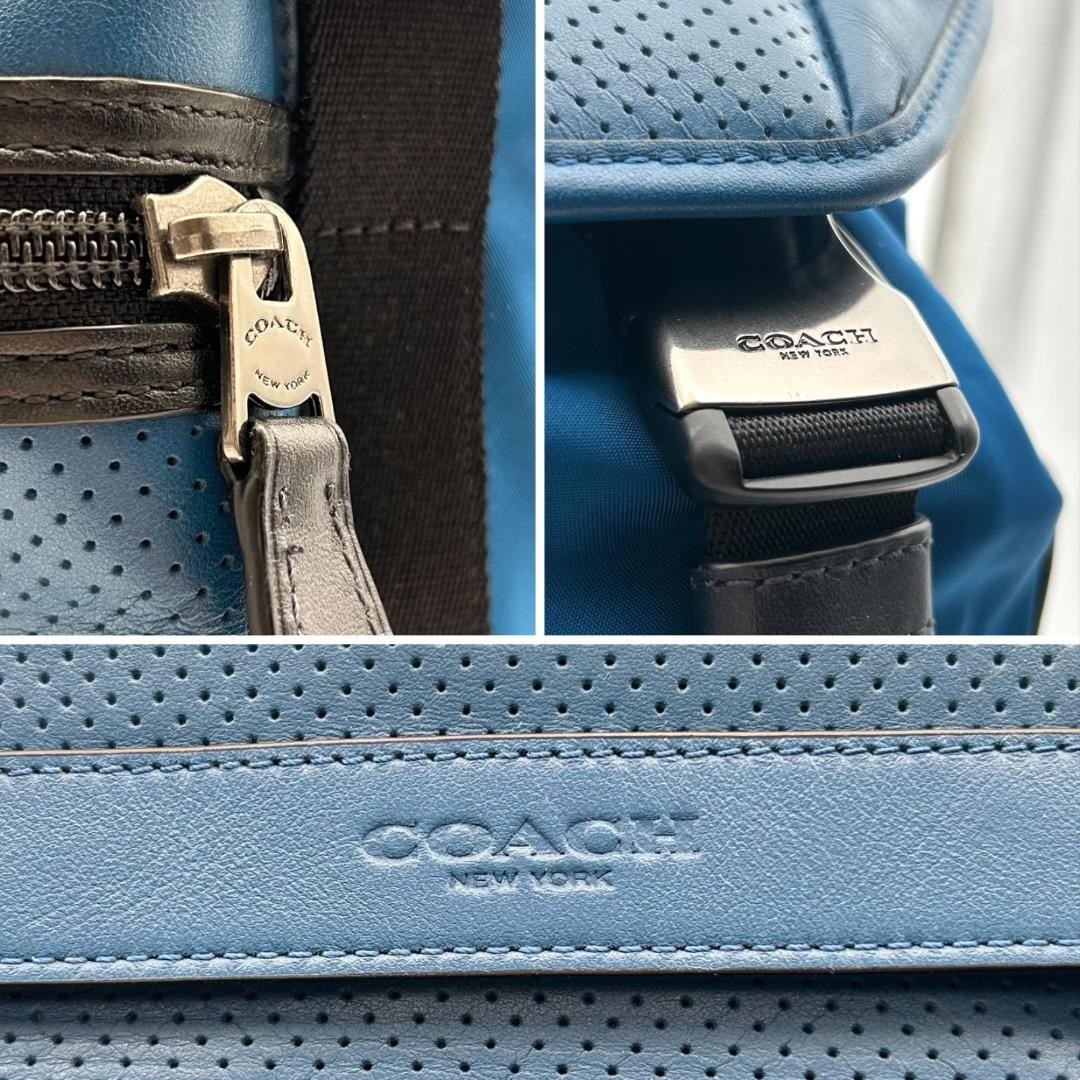 Coach Terrain Trek Nylon Leather Backpack 16cm depth Used