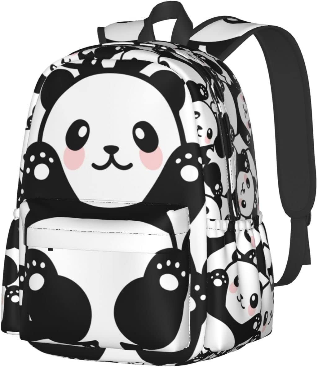 Cute Panda Backpack Large Laptop Backpack Lightweight Backpack Casual Daypack