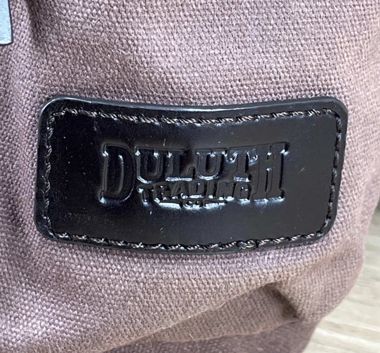 Duluth Trading Co Brown Canvas Pockets Drawstring Backpack Magnetic Top Closure