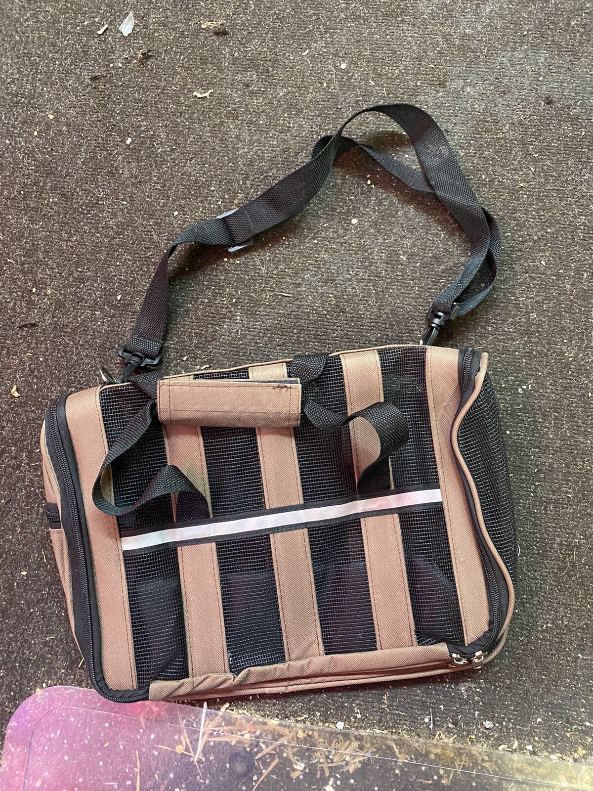 Men’s Shoulder Bag School Bag Cross Body Satchel 10×13 W/air Pockets !