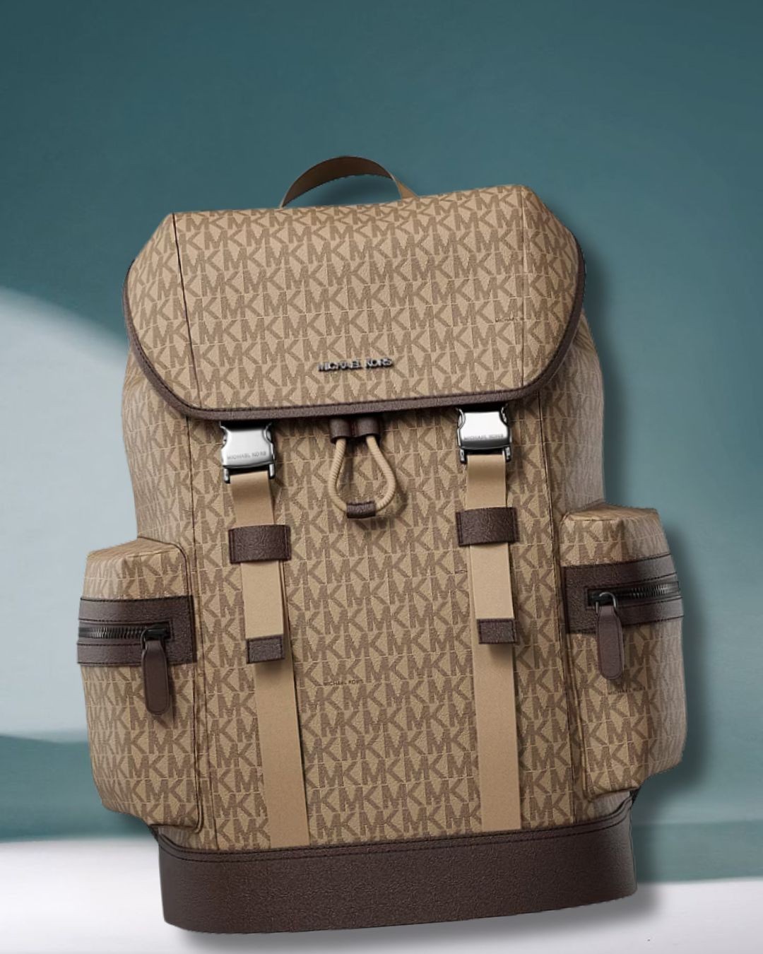 Michael Kors Cooper Men Women School Backpack Bag For Travel Trip Hiking Camel
