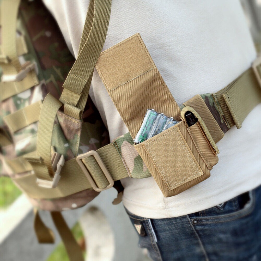 1/2 Pack Cigarette Pack Military Tactical Molle Pouch Single Pistol Magazine Bag