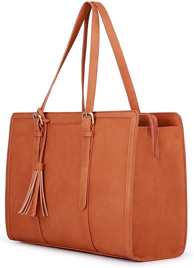 ECOSUSI Laptop Tote Fits Up to 15.6 Inch Briefcase for Women Office Handbags…