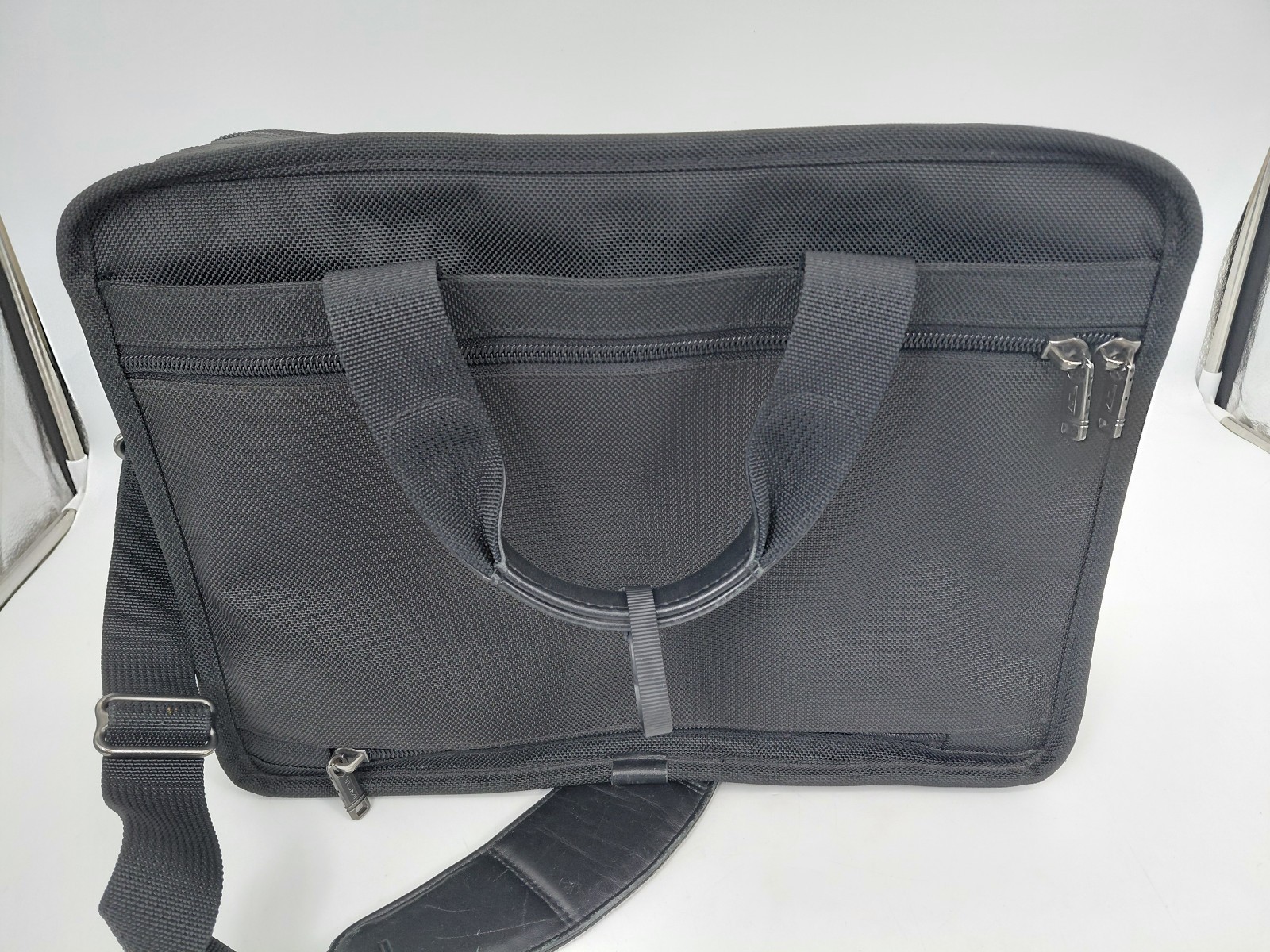 Tumi 26141D4 Alpha Black Ballistic Nylon Laptop Briefcase Bag – Used Good Cond.