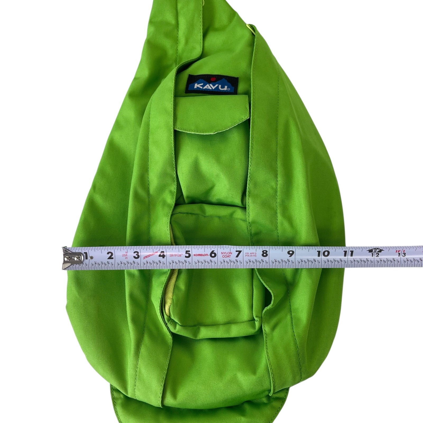 KAVU Rope Bag Lime Green Polyester Sling Backpack Unisex Crossbody Shoulder Bag