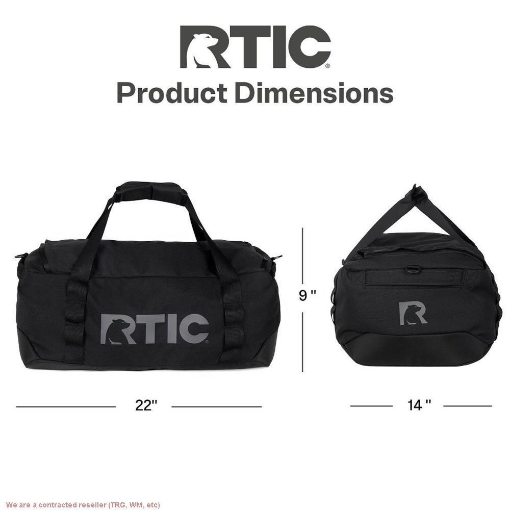 45L RTIC Outdoors Road Trip Structured Collapsible Duffle Bag Medium – Black