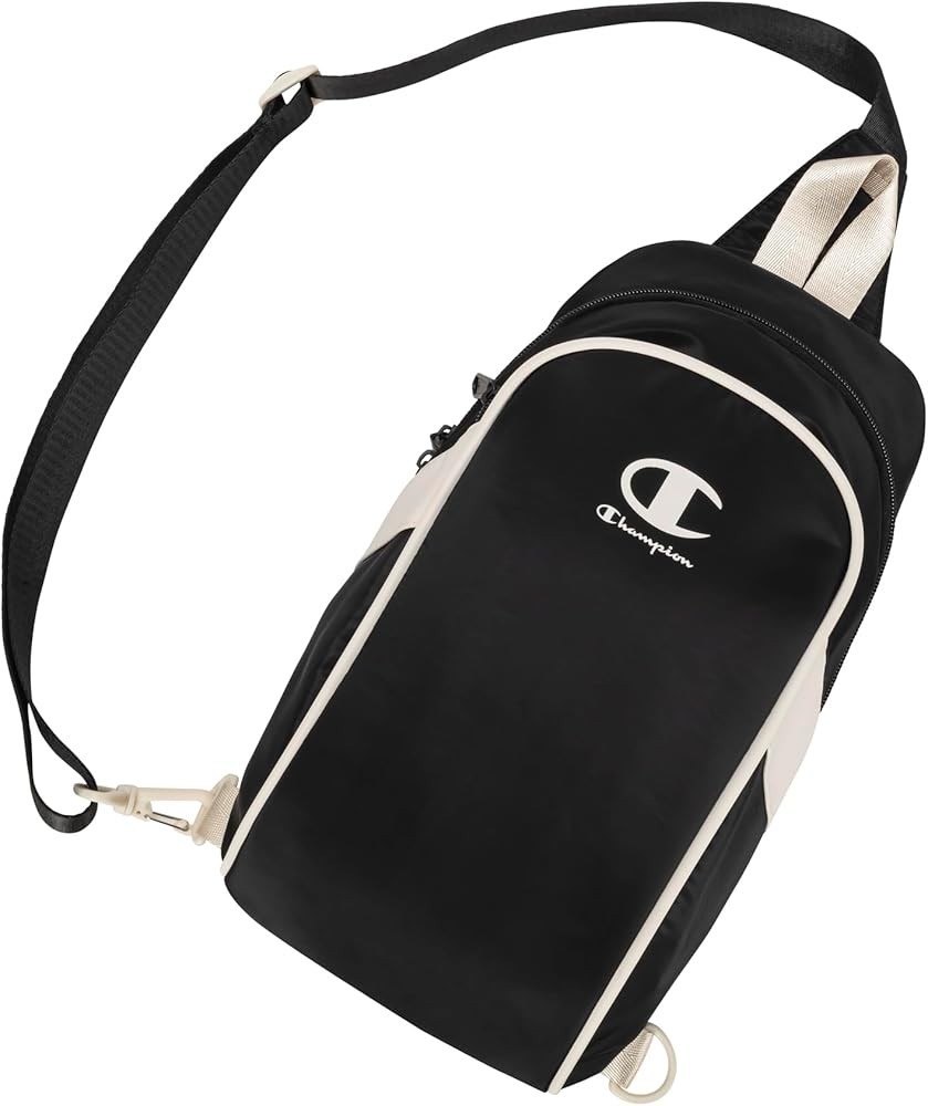 Champion Oracle Convertible Sling Bag w/ Adjustable Strap Black & Champagne NWT