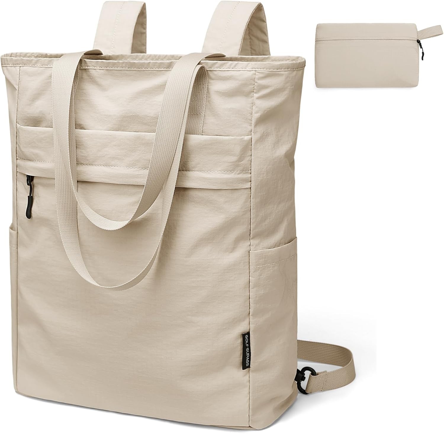 Foldaway Convertible Tote Backpack Lightweight Nylon Daypack for Women Men Ci…