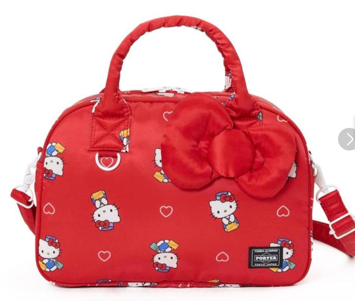PORTER x Hello Kitty 2Way Duffel Bag Red Yoshida 90th Anniversary Japan Limited